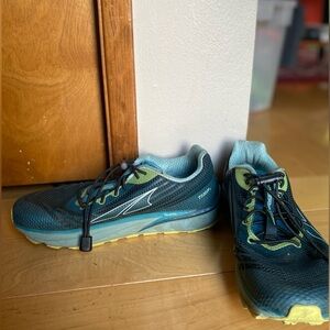 Altra Womens Timp 2 Trail Running Shoes Blue/Green AL0A4QTP016 Size 8
